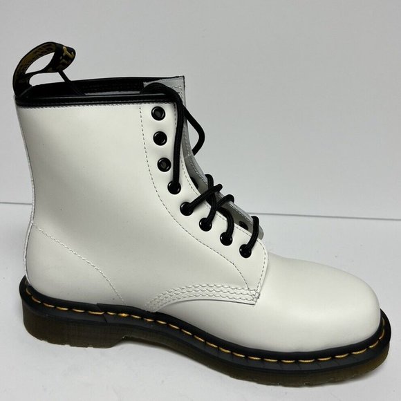 Dr Martens Women's 1460 Combat Boots White, Size US 9M, EUR 41 - Picture 2 of 6